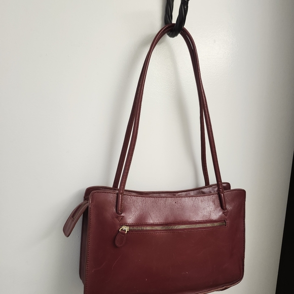 Handbags - Genuine Burgundy color shoulder